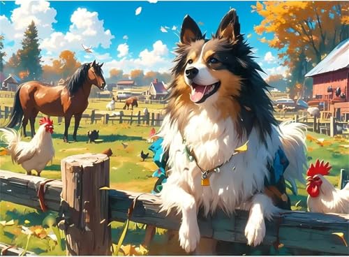 Puzzle Erwachsene 1000 Teile,Bauernhof Puzzle Adults,Puzzles für Erwachsene Lernspiel Herausforderungsspielzeug für Gift Home Decor Framed Puzzle Erwachsene 1000 Teile,Bauernhof Puzzle Adults,Puzzles für Erwachsene Lernspiel Herausforderungsspielzeug für Gift Home Decor Framed von Zuooyi