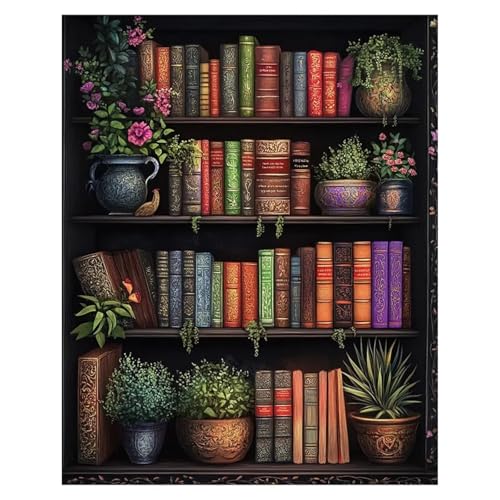 Puzzle Erwachsene 1000 Teile,Bücherregale Puzzle Adults,Puzzles für Erwachsene Lernspiel Herausforderungsspielzeug für Gift Home Decor Framed Puzzle Erwachsene 1000 Teile,Bücherregale Puzzle Adults,Puzzles für Erwachsene Lernspiel Herausforderungsspielzeug für Gift Home Decor Framed von Zuooyi