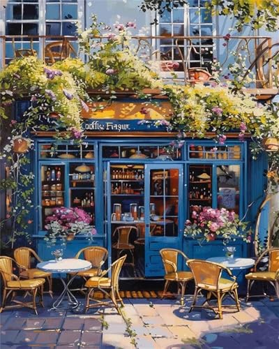 Puzzle Erwachsene 1000 Teile,Cafés Puzzle Adults,Puzzles für Erwachsene Lernspiel Herausforderungsspielzeug für Gift Home Decor Framed Puzzle Erwachsene 1000 Teile,Cafés Puzzle Adults,Puzzles für Erwachsene Lernspiel Herausforderungsspielzeug für Gift Home Decor Framed von Zuooyi