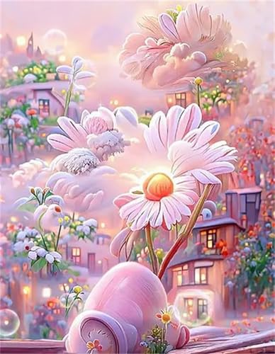 Puzzle Erwachsene 1000 Teile,Daisy House Puzzle Adults,Puzzles für Erwachsene Lernspiel Herausforderungsspielzeug für Gift Home Decor Framed von Zuooyi