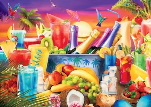 Puzzle Erwachsene 1000 Teile,Fruchtgetränk Puzzle Adults,Puzzles für Erwachsene Lernspiel Herausforderungsspielzeug für Gift Home Decor Frameless Puzzle Erwachsene 1000 Teile,Fruchtgetränk Puzzle Adults,Puzzles für Erwachsene Lernspiel Herausforderungsspielzeug für Gift Home Decor Frameless von Zuooyi