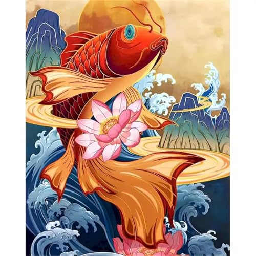 Puzzle Erwachsene 1000 Teile,Karpfenlotus Puzzle Adults,Puzzles für Erwachsene Lernspiel Herausforderungsspielzeug für Gift Home Decor Framed Puzzle Erwachsene 1000 Teile,Karpfenlotus Puzzle Adults,Puzzles für Erwachsene Lernspiel Herausforderungsspielzeug für Gift Home Decor Framed von Zuooyi