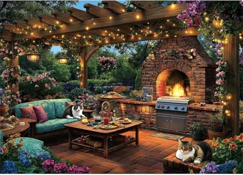 Puzzle Erwachsene 1000 Teile,Küchenkatze Puzzle Adults,Puzzles für Erwachsene Lernspiel Herausforderungsspielzeug für Gift Home Decor Frameless Puzzle Erwachsene 1000 Teile,Küchenkatze Puzzle Adults,Puzzles für Erwachsene Lernspiel Herausforderungsspielzeug für Gift Home Decor Frameless von Zuooyi