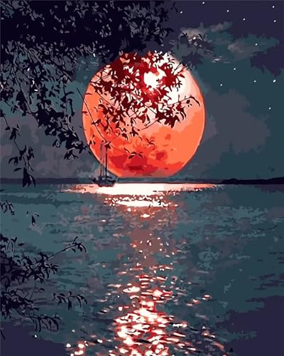 Puzzle Erwachsene 1000 Teile,Meermond Puzzle Adults,Puzzles für Erwachsene Lernspiel Herausforderungsspielzeug für Gift Home Decor Framed Puzzle Erwachsene 1000 Teile,Meermond Puzzle Adults,Puzzles für Erwachsene Lernspiel Herausforderungsspielzeug für Gift Home Decor Framed von Zuooyi