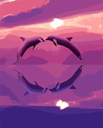 Puzzle Erwachsene 1000 Teile,Pärchen Delfin Puzzle Adults,Puzzles für Erwachsene Lernspiel Herausforderungsspielzeug für Gift Home Decor Frameless Puzzle Erwachsene 1000 Teile,Pärchen Delfin Puzzle Adults,Puzzles für Erwachsene Lernspiel Herausforderungsspielzeug für Gift Home Decor Frameless von Zuooyi