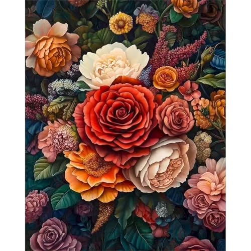 Puzzle Erwachsene 1000 Teile,Pfingstrose Schöne Puzzle Adults,Puzzles für Erwachsene Lernspiel Herausforderungsspielzeug für Gift Home Decor Frameless von Zuooyi