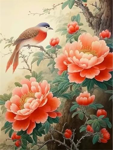 Puzzle Erwachsene 1000 Teile,Pfingstrosenvögel Puzzle Adults,Puzzles für Erwachsene Lernspiel Herausforderungsspielzeug für Gift Home Decor Frameless Puzzle Erwachsene 1000 Teile,Pfingstrosenvögel Puzzle Adults,Puzzles für Erwachsene Lernspiel Herausforderungsspielzeug für Gift Home Decor Frameless von Zuooyi