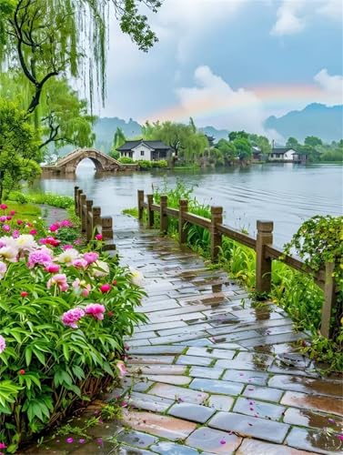 Puzzle Erwachsene 1000 Teile,Regenbogenflussbrücke Puzzle Adults,Puzzles für Erwachsene Lernspiel Herausforderungsspielzeug für Gift Home Decor Frameless Puzzle Erwachsene 1000 Teile,Regenbogenflussbrücke Puzzle Adults,Puzzles für Erwachsene Lernspiel Herausforderungsspielzeug für Gift Home Decor Frameless von Zuooyi