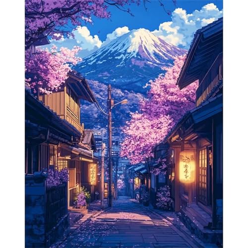 Puzzle Erwachsene 1000 Teile,Schneebedecktes Bergblumenhaus Puzzle Adults,Puzzles für Erwachsene Lernspiel Herausforderungsspielzeug für Gift Home Decor Framed von Zuooyi
