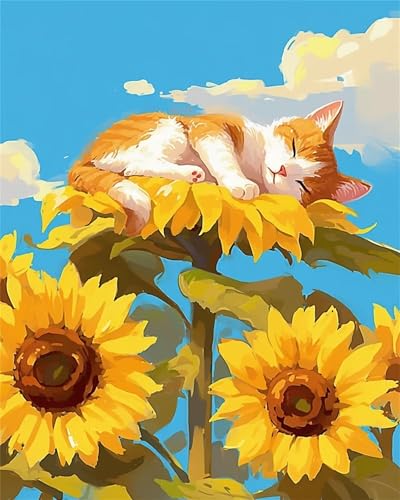 Puzzle Erwachsene 1000 Teile,Sonnenblumenkatze Puzzle Adults,Puzzles für Erwachsene Lernspiel Herausforderungsspielzeug für Gift Home Decor Frameless Puzzle Erwachsene 1000 Teile,Sonnenblumenkatze Puzzle Adults,Puzzles für Erwachsene Lernspiel Herausforderungsspielzeug für Gift Home Decor Frameless von Zuooyi