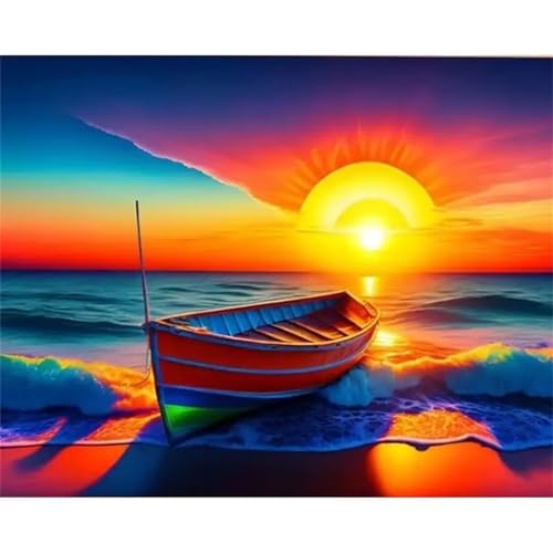 Puzzle Erwachsene 1000 Teile,Sonnenuntergangsboot Puzzle Adults,Puzzles für Erwachsene Lernspiel Herausforderungsspielzeug für Gift Home Decor Frameless Puzzle Erwachsene 1000 Teile,Sonnenuntergangsboot Puzzle Adults,Puzzles für Erwachsene Lernspiel Herausforderungsspielzeug für Gift Home Decor Frameless von Zuooyi