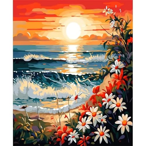 Puzzle Erwachsene 1000 Teile,Sonnenuntergangslandschaft Puzzle Adults,Puzzles für Erwachsene Lernspiel Herausforderungsspielzeug für Gift Home Decor Framed von Zuooyi