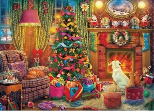Puzzle Erwachsene 1000 Teile,Weihnachtshaus Puzzle Adults,Puzzles für Erwachsene Lernspiel Herausforderungsspielzeug für Gift Home Decor Framed Puzzle Erwachsene 1000 Teile,Weihnachtshaus Puzzle Adults,Puzzles für Erwachsene Lernspiel Herausforderungsspielzeug für Gift Home Decor Framed von Zuooyi