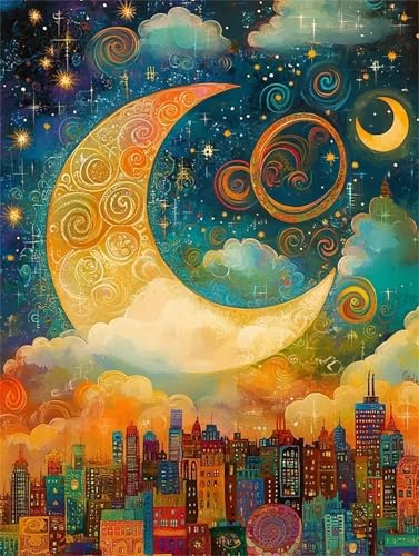 Puzzle Erwachsene 120 Teile,Abstrakte Nachtszene Puzzle Adults,Puzzles für Erwachsene Lernspiel Herausforderungsspielzeug für Gift Home Decor Frameless von Zuooyi