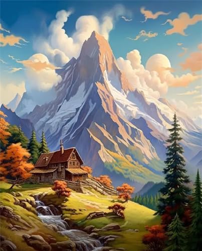 Puzzle Erwachsene 120 Teile,Bergfelder Puzzle Adults,Puzzles für Erwachsene Lernspiel Herausforderungsspielzeug für Gift Home Decor Frameless von Zuooyi