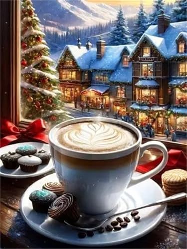 Puzzle Erwachsene 120 Teile,Cappuccino Puzzle Adults,Puzzles für Erwachsene Lernspiel Herausforderungsspielzeug für Gift Home Decor Framed von Zuooyi