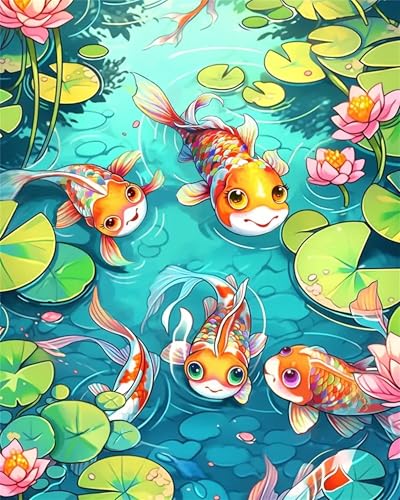 Puzzle Erwachsene 120 Teile,Cartoon-Karpfen Puzzle Adults,Puzzles für Erwachsene Lernspiel Herausforderungsspielzeug für Gift Home Decor Frameless Puzzle Erwachsene 120 Teile,Cartoon-Karpfen Puzzle Adults,Puzzles für Erwachsene Lernspiel Herausforderungsspielzeug für Gift Home Decor Frameless von Zuooyi