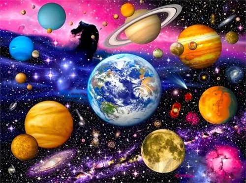 Puzzle Erwachsene 120 Teile,Die Galaxie Puzzle Adults,Puzzles für Erwachsene Lernspiel Herausforderungsspielzeug für Gift Home Decor Framed von Zuooyi