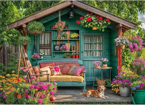 Puzzle Erwachsene 120 Teile,Gartenhunde Puzzle Adults,Puzzles für Erwachsene Lernspiel Herausforderungsspielzeug für Gift Home Decor Framed Puzzle Erwachsene 120 Teile,Gartenhunde Puzzle Adults,Puzzles für Erwachsene Lernspiel Herausforderungsspielzeug für Gift Home Decor Framed von Zuooyi