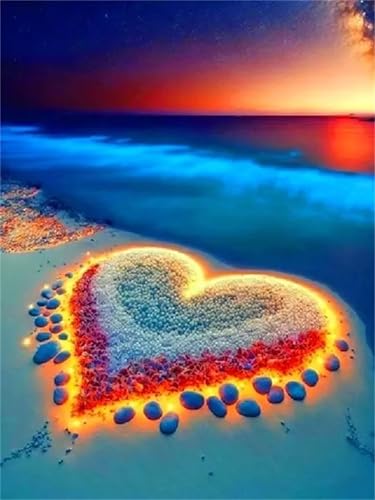 Puzzle Erwachsene 120 Teile,Liebe am Meer und Strand Puzzle Adults,Puzzles für Erwachsene Lernspiel Herausforderungsspielzeug für Gift Home Decor Frameless von Zuooyi