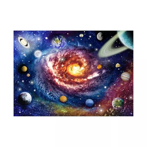 Puzzle Erwachsene 120 Teile,Planetensystem Puzzle Adults,Puzzles für Erwachsene Lernspiel Herausforderungsspielzeug für Gift Home Decor Framed von Zuooyi
