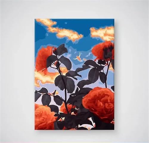 Puzzle Erwachsene 120 Teile,Safranhimmel Puzzle Adults,Puzzles für Erwachsene Lernspiel Herausforderungsspielzeug für Gift Home Decor Frameless von Zuooyi