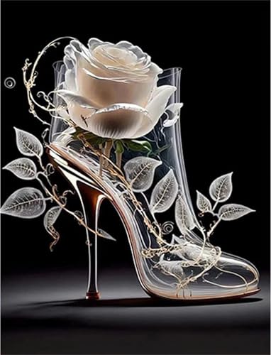 Puzzle Erwachsene 120 Teile,Transparente High Heels Puzzle Adults,Puzzles für Erwachsene Lernspiel Herausforderungsspielzeug für Gift Home Decor Framed von Zuooyi