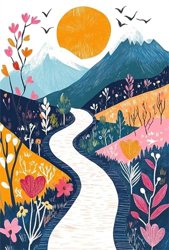 Puzzle Erwachsene 120 Teile,Wälder Wege Puzzle Adults,Puzzles für Erwachsene Lernspiel Herausforderungsspielzeug für Gift Home Decor Frameless Puzzle Erwachsene 120 Teile,Wälder Wege Puzzle Adults,Puzzles für Erwachsene Lernspiel Herausforderungsspielzeug für Gift Home Decor Frameless von Zuooyi