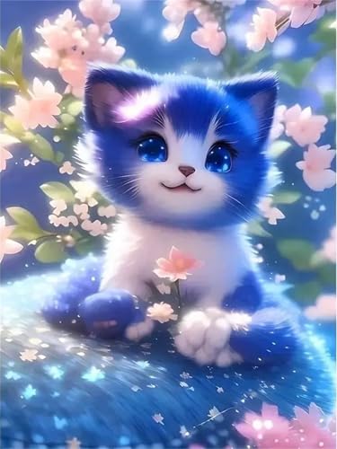 Puzzle Erwachsene 1200 Teile,Blumenkatze Puzzle Adults,Puzzles für Erwachsene Lernspiel Herausforderungsspielzeug für Gift Home Decor Framed von Zuooyi