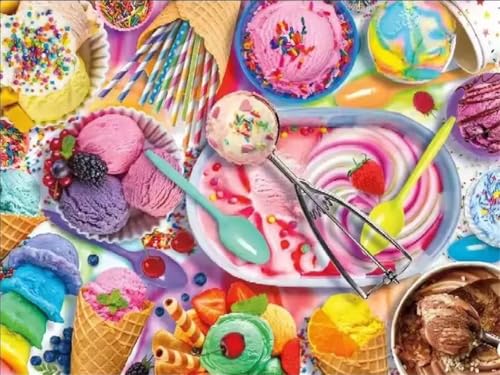 Puzzle Erwachsene 1200 Teile,Dessertwelt Puzzle Adults,Puzzles für Erwachsene Lernspiel Herausforderungsspielzeug für Gift Home Decor Framed von Zuooyi