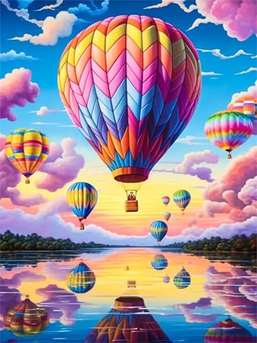 Puzzle Erwachsene 1200 Teile,Heißluftballonsee Puzzle Adults,Puzzles für Erwachsene Lernspiel Herausforderungsspielzeug für Gift Home Decor Framed von Zuooyi
