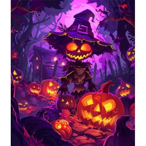 Puzzle Erwachsene 1200 Teile,Kürbisteufel Puzzle Adults,Puzzles für Erwachsene Lernspiel Herausforderungsspielzeug für Gift Home Decor Framed von Zuooyi