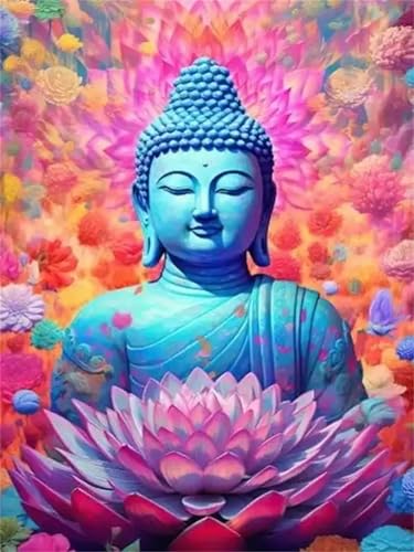 Puzzle Erwachsene 1200 Teile,Lotus-Buddha Puzzle Adults,Puzzles für Erwachsene Lernspiel Herausforderungsspielzeug für Gift Home Decor Framed von Zuooyi