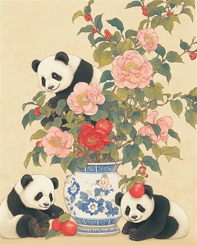 Puzzle Erwachsene 1500 Teile,Blumenpanda Puzzle Adults,Puzzles für Erwachsene Lernspiel Herausforderungsspielzeug für Gift Home Decor Frameless Puzzle Erwachsene 1500 Teile,Blumenpanda Puzzle Adults,Puzzles für Erwachsene Lernspiel Herausforderungsspielzeug für Gift Home Decor Frameless von Zuooyi