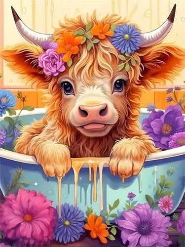 Puzzle Erwachsene 200 Teile,Badewanne Kuh Blume Puzzle Adults,Puzzles für Erwachsene Lernspiel Herausforderungsspielzeug für Gift Home Decor Framed Puzzle Erwachsene 200 Teile,Badewanne Kuh Blume Puzzle Adults,Puzzles für Erwachsene Lernspiel Herausforderungsspielzeug für Gift Home Decor Framed von Zuooyi