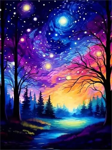 Puzzle Erwachsene 200 Teile,Baum im Dunkeln Puzzle Adults,Puzzles für Erwachsene Lernspiel Herausforderungsspielzeug für Gift Home Decor Frameless von Zuooyi