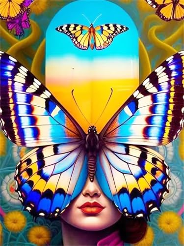 Puzzle Erwachsene 200 Teile,Blauer Schmetterling Puzzle Adults,Puzzles für Erwachsene Lernspiel Herausforderungsspielzeug für Gift Home Decor Frameless von Zuooyi