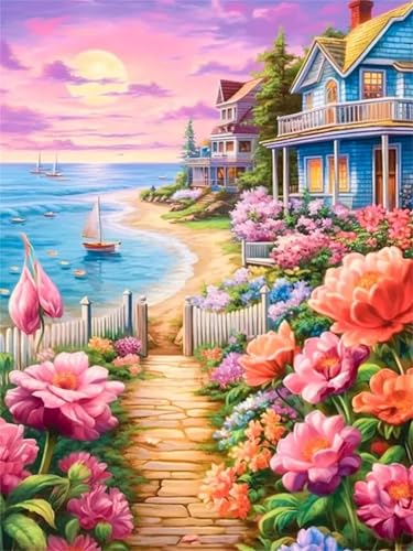 Puzzle Erwachsene 200 Teile,Blumenmeerpfad Puzzle Adults,Puzzles für Erwachsene Lernspiel Herausforderungsspielzeug für Gift Home Decor Frameless Puzzle Erwachsene 200 Teile,Blumenmeerpfad Puzzle Adults,Puzzles für Erwachsene Lernspiel Herausforderungsspielzeug für Gift Home Decor Frameless von Zuooyi