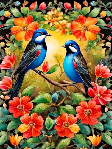 Puzzle Erwachsene 200 Teile,EIN Paar Vögel Puzzle Adults,Puzzles für Erwachsene Lernspiel Herausforderungsspielzeug für Gift Home Decor Frameless von Zuooyi