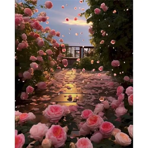 Puzzle Erwachsene 200 Teile,Fallende Blumen Puzzle Adults,Puzzles für Erwachsene Lernspiel Herausforderungsspielzeug für Gift Home Decor Frameless von Zuooyi