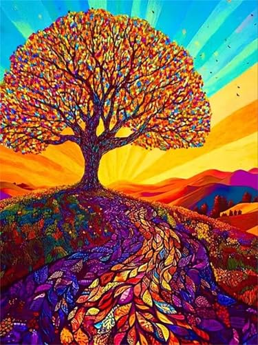 Puzzle Erwachsene 200 Teile,Hügeliger Baum Puzzle Adults,Puzzles für Erwachsene Lernspiel Herausforderungsspielzeug für Gift Home Decor Frameless von Zuooyi