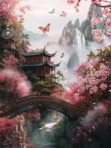 Puzzle Erwachsene 200 Teile,Klassische Architektur Puzzle Adults,Puzzles für Erwachsene Lernspiel Herausforderungsspielzeug für Gift Home Decor Frameless von Zuooyi