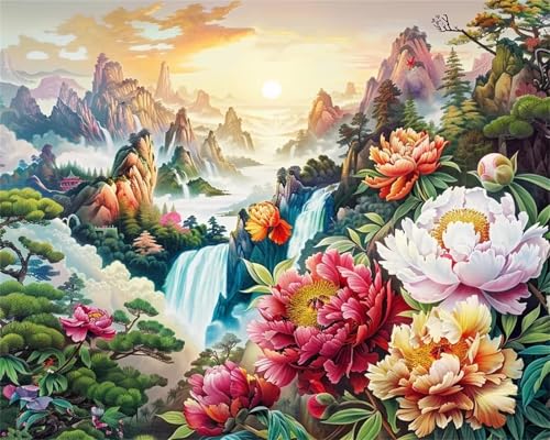 Puzzle Erwachsene 200 Teile,Klassische Pfingstrose Puzzle Adults,Puzzles für Erwachsene Lernspiel Herausforderungsspielzeug für Gift Home Decor Frameless von Zuooyi