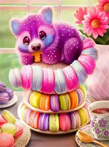 Puzzle Erwachsene 200 Teile,Makronen-Stinktier Puzzle Adults,Puzzles für Erwachsene Lernspiel Herausforderungsspielzeug für Gift Home Decor Frameless von Zuooyi