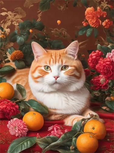 Puzzle Erwachsene 200 Teile,Orange Katze Puzzle Adults,Puzzles für Erwachsene Lernspiel Herausforderungsspielzeug für Gift Home Decor Frameless von Zuooyi
