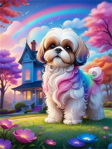 Puzzle Erwachsene 200 Teile,Regenbogenhund Puzzle Adults,Puzzles für Erwachsene Lernspiel Herausforderungsspielzeug für Gift Home Decor Framed Puzzle Erwachsene 200 Teile,Regenbogenhund Puzzle Adults,Puzzles für Erwachsene Lernspiel Herausforderungsspielzeug für Gift Home Decor Framed von Zuooyi