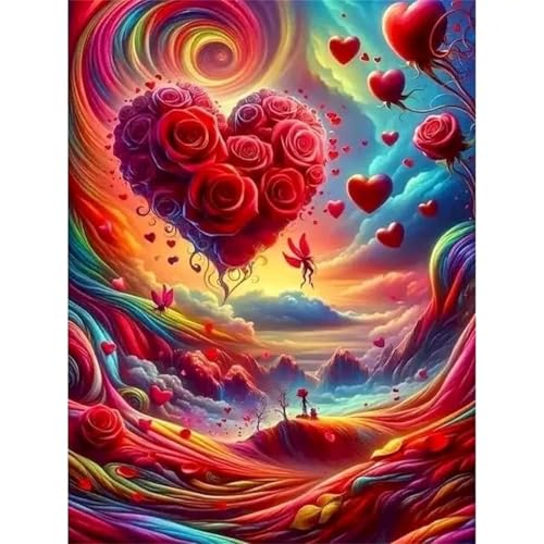 Puzzle Erwachsene 200 Teile,Rosenliebe Puzzle Adults,Puzzles für Erwachsene Lernspiel Herausforderungsspielzeug für Gift Home Decor Frameless von Zuooyi