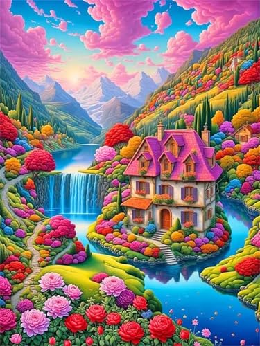 Puzzle Erwachsene 200 Teile,Schönes Haus Puzzle Adults,Puzzles für Erwachsene Lernspiel Herausforderungsspielzeug für Gift Home Decor Frameless Puzzle Erwachsene 200 Teile,Schönes Haus Puzzle Adults,Puzzles für Erwachsene Lernspiel Herausforderungsspielzeug für Gift Home Decor Frameless von Zuooyi