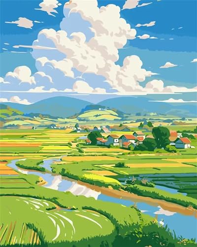Puzzle Erwachsene 200 Teile,Spring Creek Haus Puzzle Adults,Puzzles für Erwachsene Lernspiel Herausforderungsspielzeug für Gift Home Decor Framed von Zuooyi
