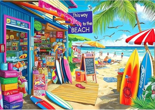 Puzzle Erwachsene 200 Teile,Strandszene Puzzle Adults,Puzzles für Erwachsene Lernspiel Herausforderungsspielzeug für Gift Home Decor Frameless Puzzle Erwachsene 200 Teile,Strandszene Puzzle Adults,Puzzles für Erwachsene Lernspiel Herausforderungsspielzeug für Gift Home Decor Frameless von Zuooyi